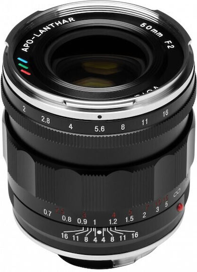 Voigtlander Full Frame Camera Lens APO-LANTHAR 50mm f/2.0 Aspherical Fixed for Leica M Mount Black