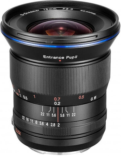 Laowa Full Frame Camera Lens Venus Optics 15mm f/2 FE Zero-D Wide Angle for Nikon Z Mount Black
