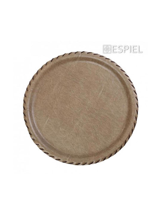 Espiel Round Serving Tray in Beige Color 33x33cm LTC33K8-1 1pcs