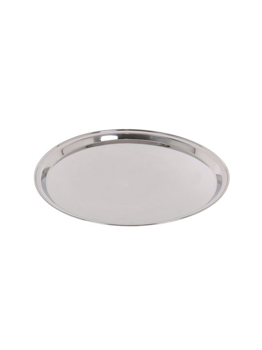 Privilege Oval Tray of Stainless Steel In Silver Colour 1pcs