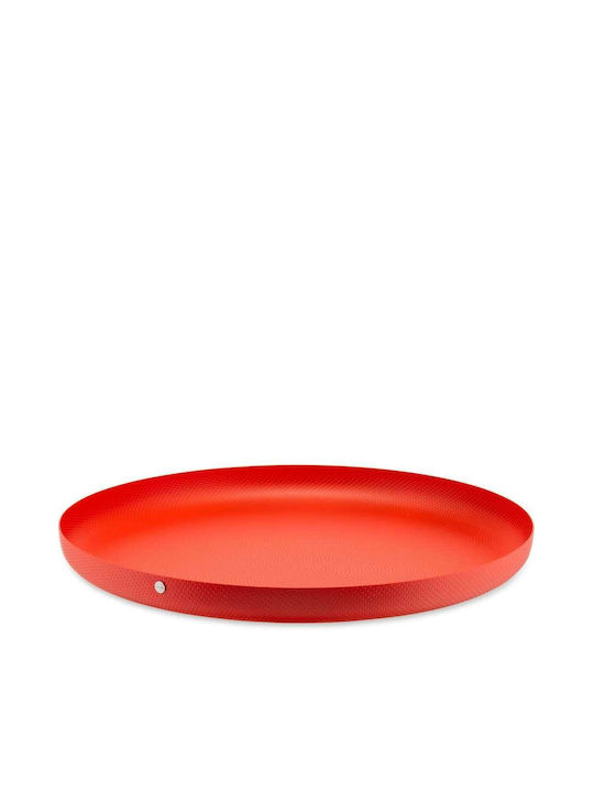 Alessi Texture Метал Поднос за сервиране в Червен Цвят 35x35x3см JM14/35 RT 1бр