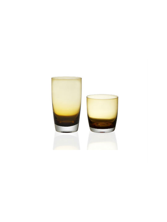 Cryspo Trio Amber Glas Whiskey aus Glas Irid 355ml