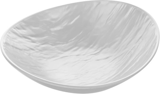 Viosarp Teller Suppe Oval aus Melamin Gray 19x19cm