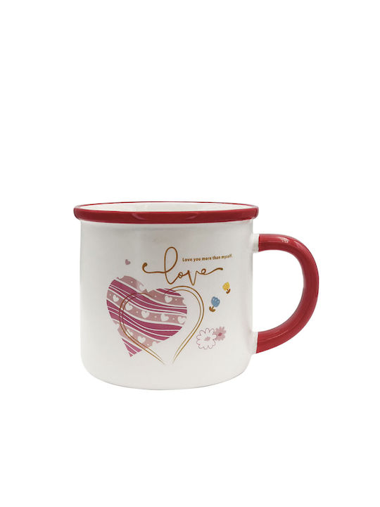 Etoile Love You More Mug Ceramic Red 300ml 1pcs