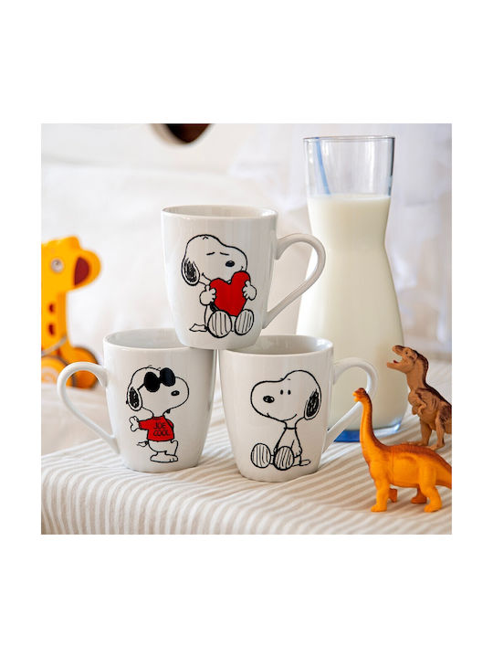 Snoopy Tasse aus Porzellan Weiß 340ml 1Stück