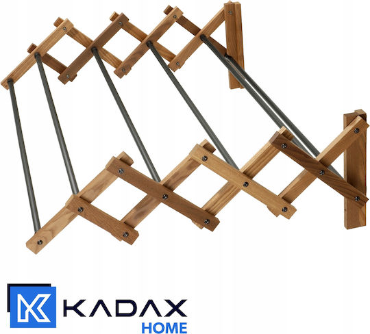 Kadax Klappbarer Wandmontage Kleiderständer Hölzernes