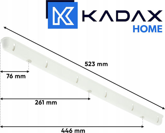 Kadax Απλώστρα Τοίχου με Μήκος Απλώματος 3m