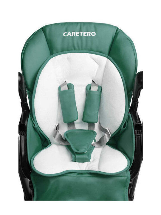 Caretero Indigo Klappbarer Baby Hochstuhl 2 in 1 mit Höhenverstellbar Grün