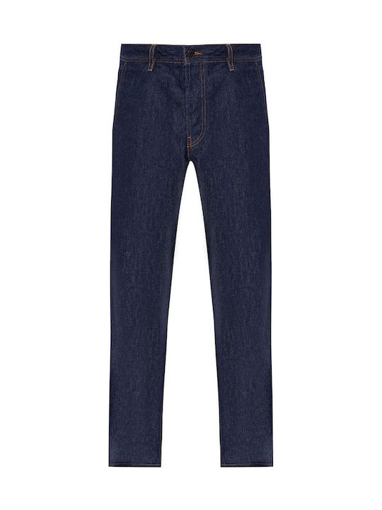 340/2 Ανδρικό Παντελόνι Τζιν με Loose Tapered Εφαρμογή Μπλε
