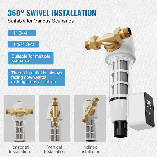Vevor Sistem de Filtrare a Apei Singur Alimentare centrală ZDCXQZSGLQFC03MQTV9