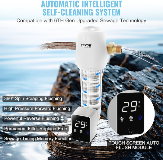 Vevor Sistem de Filtrare a Apei Singur Alimentare centrală ZDCXQZSGLQFC03MQTV9