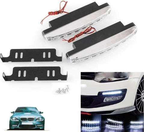 Φώτα Ημέρας Αυτοκινήτου σε σχήμα Μπάρας LED 12V 1W 15cm 2τμχ