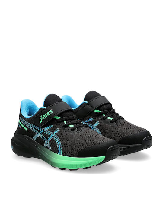 GT-1000 13 Kids Sports Shoes Running with Hoop & Loop Closure Black