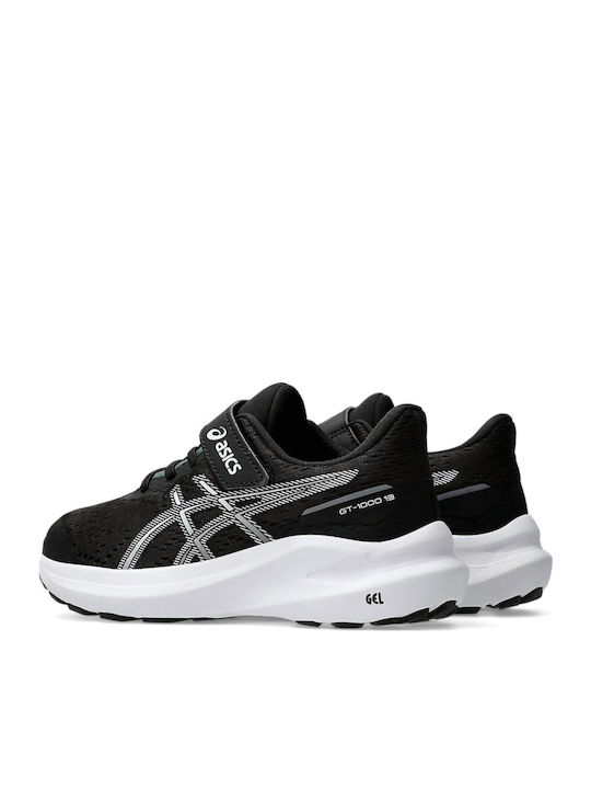 GT-1000 13 PS Kids Sports Shoes Running with Hoop & Loop Closure Black
