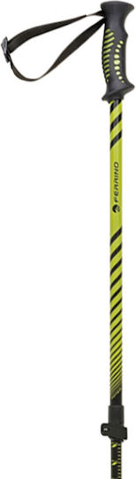 Ferrino Telescopic Aluminum Trekking Pole Stick Totem Green