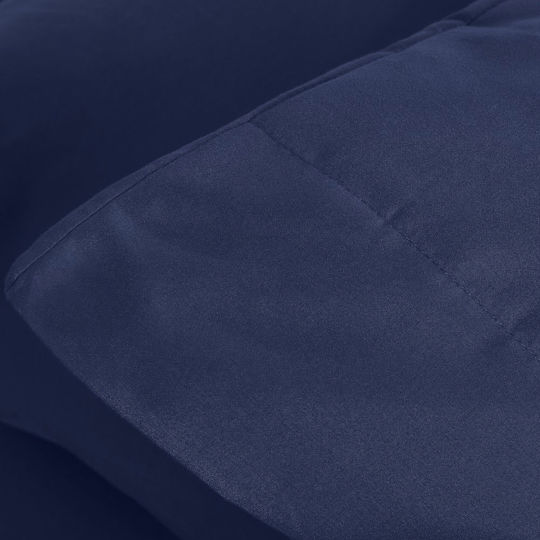Cannon Bettwäsche-Set Überdoppel mit Gummiband 160x200+35cm. Stonewashed Navy Peony 4Stück
