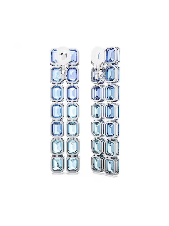 Swarovski Millenia Σκουλαρίκια Κρεμαστά με Clip με Πέτρες