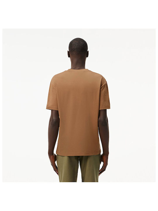 Lacoste Men's Short Sleeve Blouse Brown