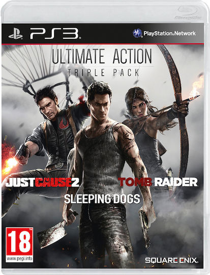 Ultimate Action Triple Pack (Just Cause 2/Sleeping Dogs/Tomb Raider) Ultimate Издание PS3 Игра
