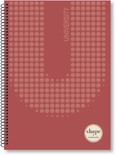 Shape Notebooks Спирал Тетрадка На райета A4 150 Листа 5 Теми Shape 1бр