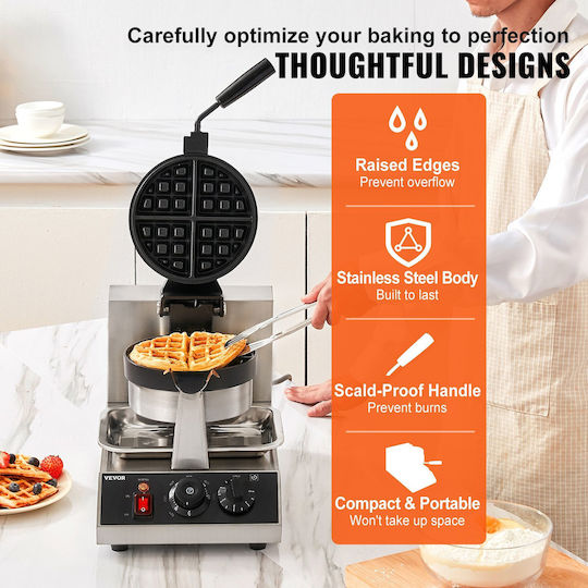 Vevor Commercial Round Waffle Maker YXHFBJHFBFGZ46VD6V2