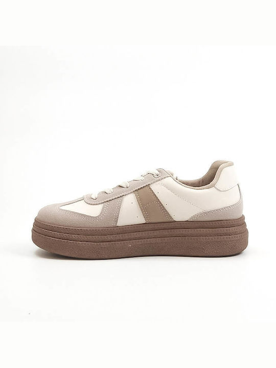 Ideal Shoes Sneakers Khaki