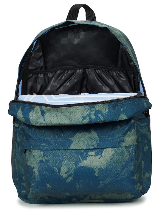 Vans Old Skool Drop V School Backpack Junior High-High School Purple with Water Bottle Holder