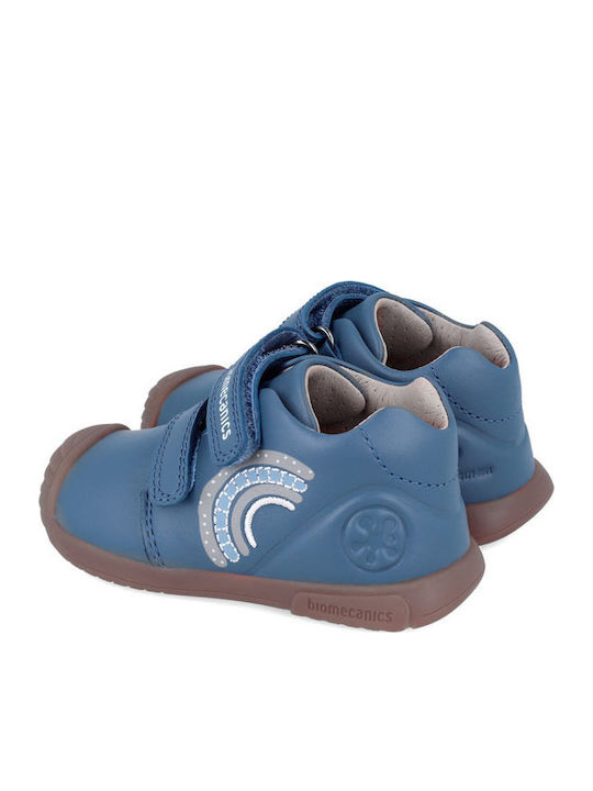 Παιδικά Sneakers High με Σκρατς Μπλε