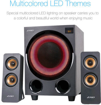 Fenda F770X 2.1 Wireless Speakers with RGB and Bluetooth 76W Black