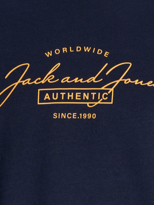 Jack & Jones Sweat Ανδρικό Φούτερ Navy Μπλε