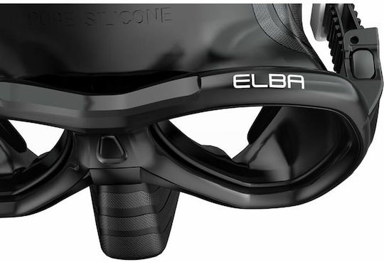 Seac Elba Black Silicone Diving Mask