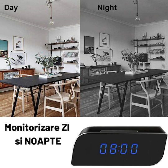 Κρυφή Κάμερα WiFi Ρολόι 1080p με Υποδοχή για Κάρτα Μνήμης