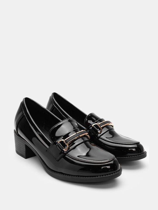 Luigi Women's Loafers in Black Color