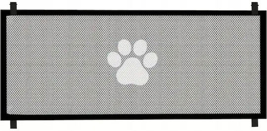Tür für Hunde aus Plastik in Schwarz Farbe 110 x 110 x 110cm