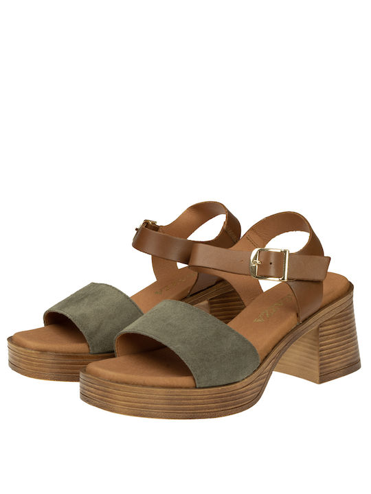 Damensandalen Ragazza R0955 Tabak-beige Tan-beige