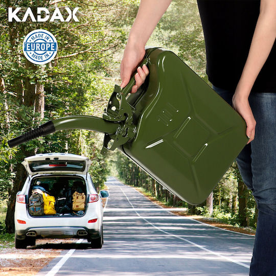 Kadax Metal Funnel Attached To Fuel Oil Canister