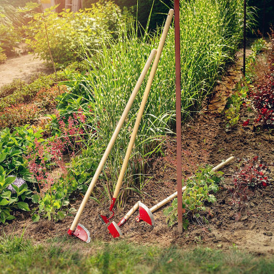 Kadax Hacke Gartenrechen mit Stiel 35cm