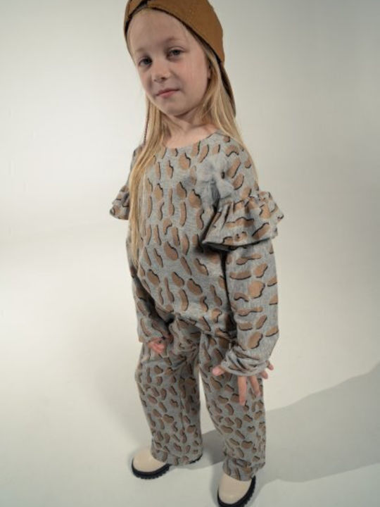 Kinder-Set mit Hose Winter 3Stück Gray