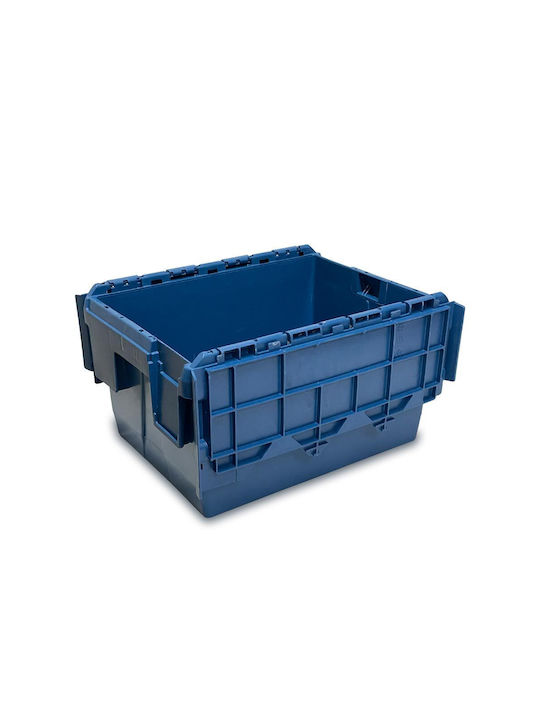 Green City International Plastic Storage Box with Lid Blue 27lt 1pcs