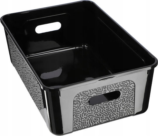 Kadax Kunststoff Aufbewahrungsbox mit Deckel Schwarz 11Es 1Stück