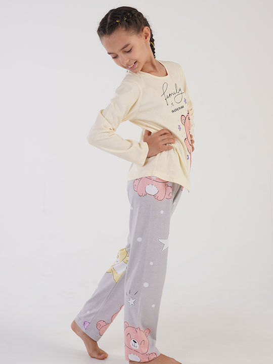 Vienetta Secret Kids Pyjamas Cotton YELLOW