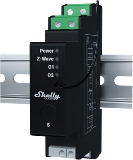 Shelly Wave Pro 2 Shutter Μεταγωγικός Διακόπτης Ράγας 240V 16A