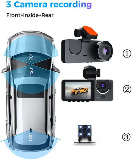 Set Camera DVR Auto 1080P cu Ecran 2" pentru Parbriz & Camera de Marsarier