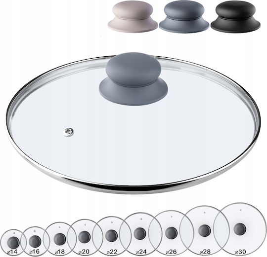 Kadax Καπάκι για Κατσαρόλα Γυάλινο 22cm 143104