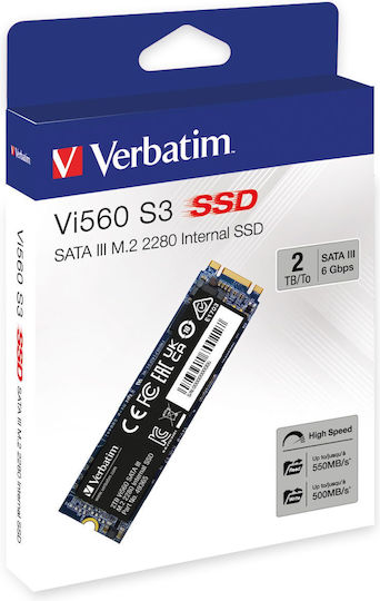Verbatim Vi560 S3 SSD 2TB M.2 mit SATA III Verbindung
