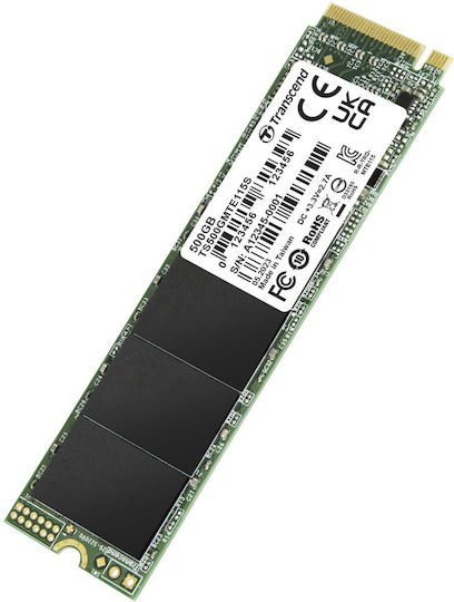 Transcend 115S SSD 500GB Тип M.2 С Връзка PCI Express 3.0 TS500GMTE115S