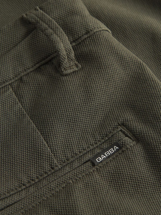 Firenze Trousers Elastic in Relaxed Fit Khaki