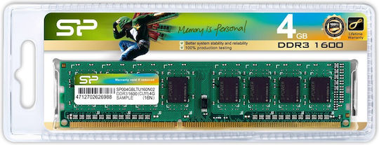 Silicon Power 4GB DDR3 RAM mit Geschwindigkeit 1600 für Schreibtisch