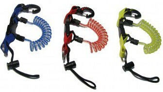 Tecline Diving Accessories Retractor spring with plastic snap-hook Black