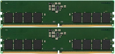 Kingston 16GB DDR5 RAM με 2 Modules (2x8GB) και Ταχύτητα 4800 για Desktop